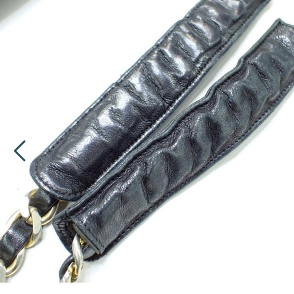 Chanel Vintage Black Quilted Lambskin Shoulder Tote Bag Authentic Classic - Picture 7 of 16